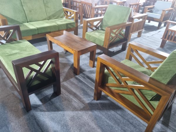 Sofa Set Solid Wood New Box (Custom) - Image 4