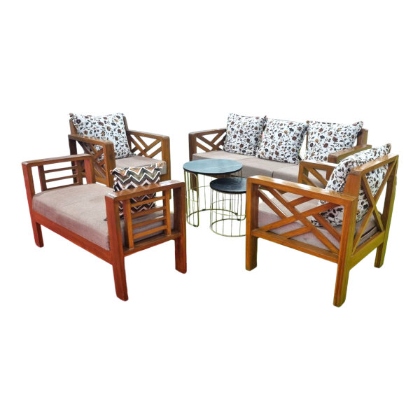 Sofa Set Solid Wood New Box (Custom)