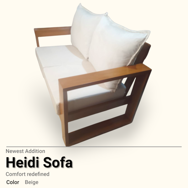 Heidi solid wood sofa (Custom) - Image 3
