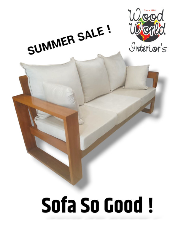Heidi solid wood sofa (Custom)
