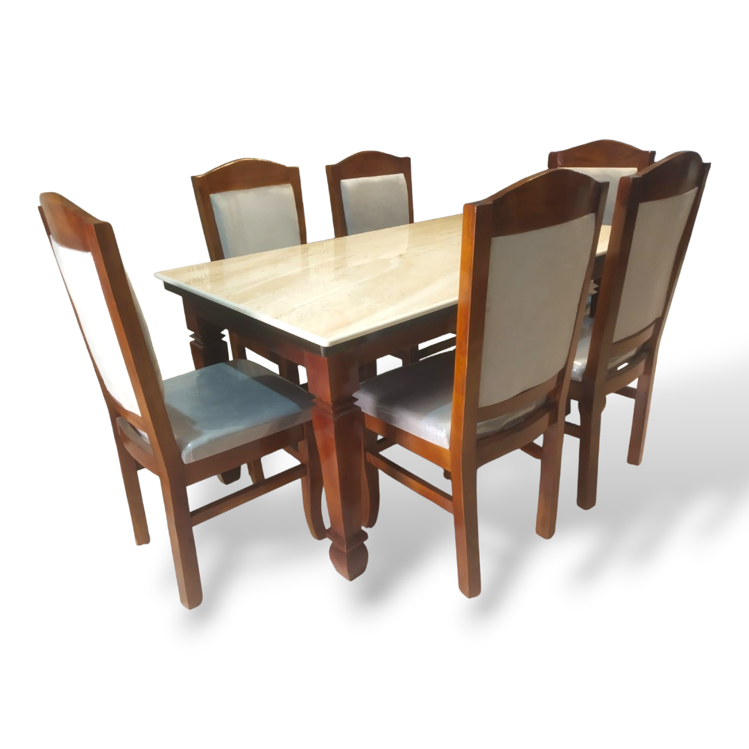 Dining Set 6 seater Cushion Back (Regal) - Image 3